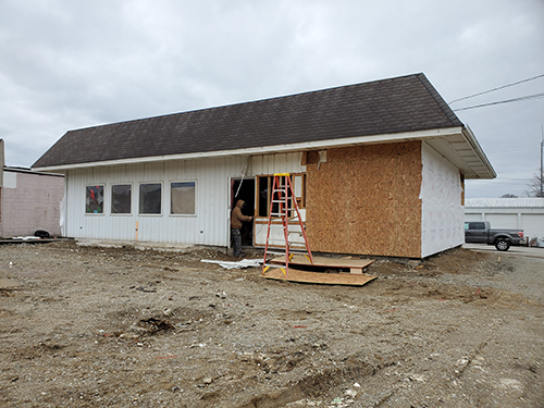 Construction December 30 of exterior