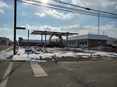 Before demo photo of canopy