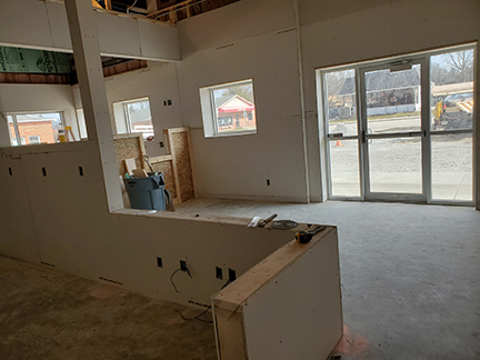 Liberty Construction - inside drywall