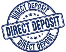 direct deposit stamp